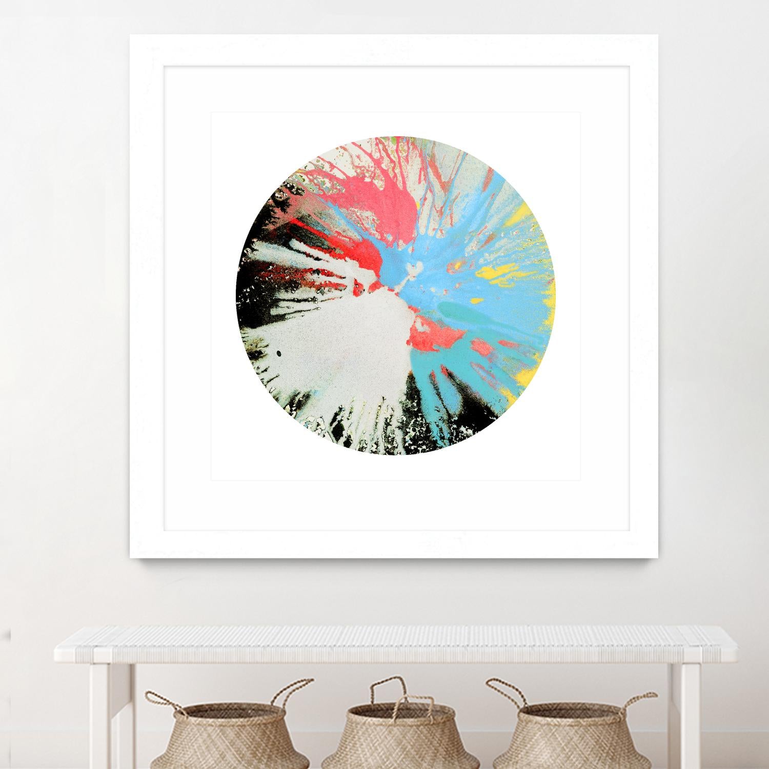 Spin Art 10 by Kyle Goderwis on GIANT ART - white abstract