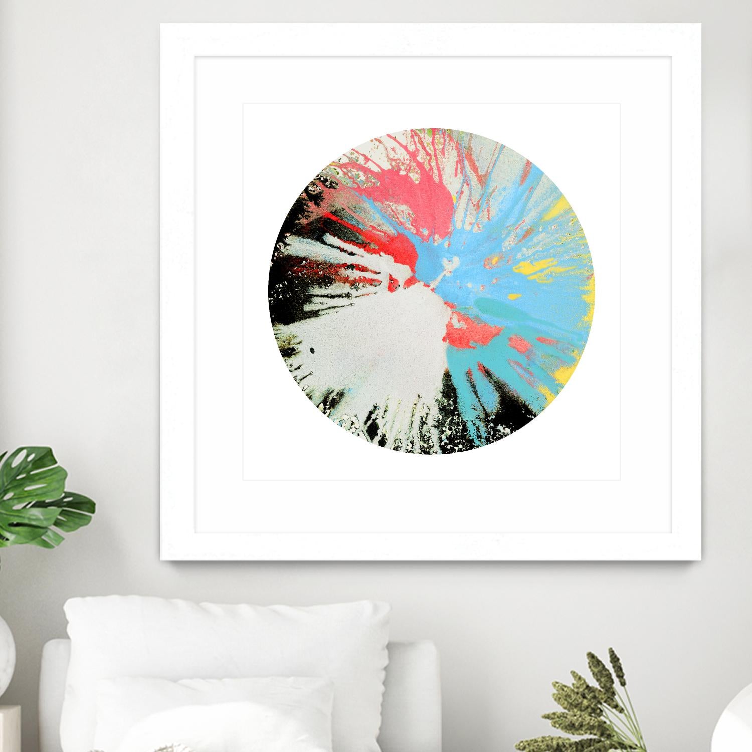 Spin Art 10 by Kyle Goderwis on GIANT ART - white abstract