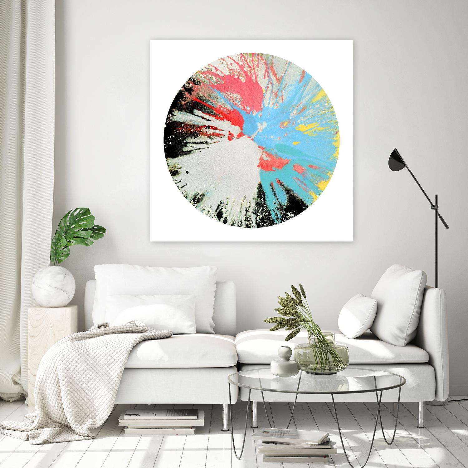 Spin Art 10 by Kyle Goderwis on GIANT ART - white abstract