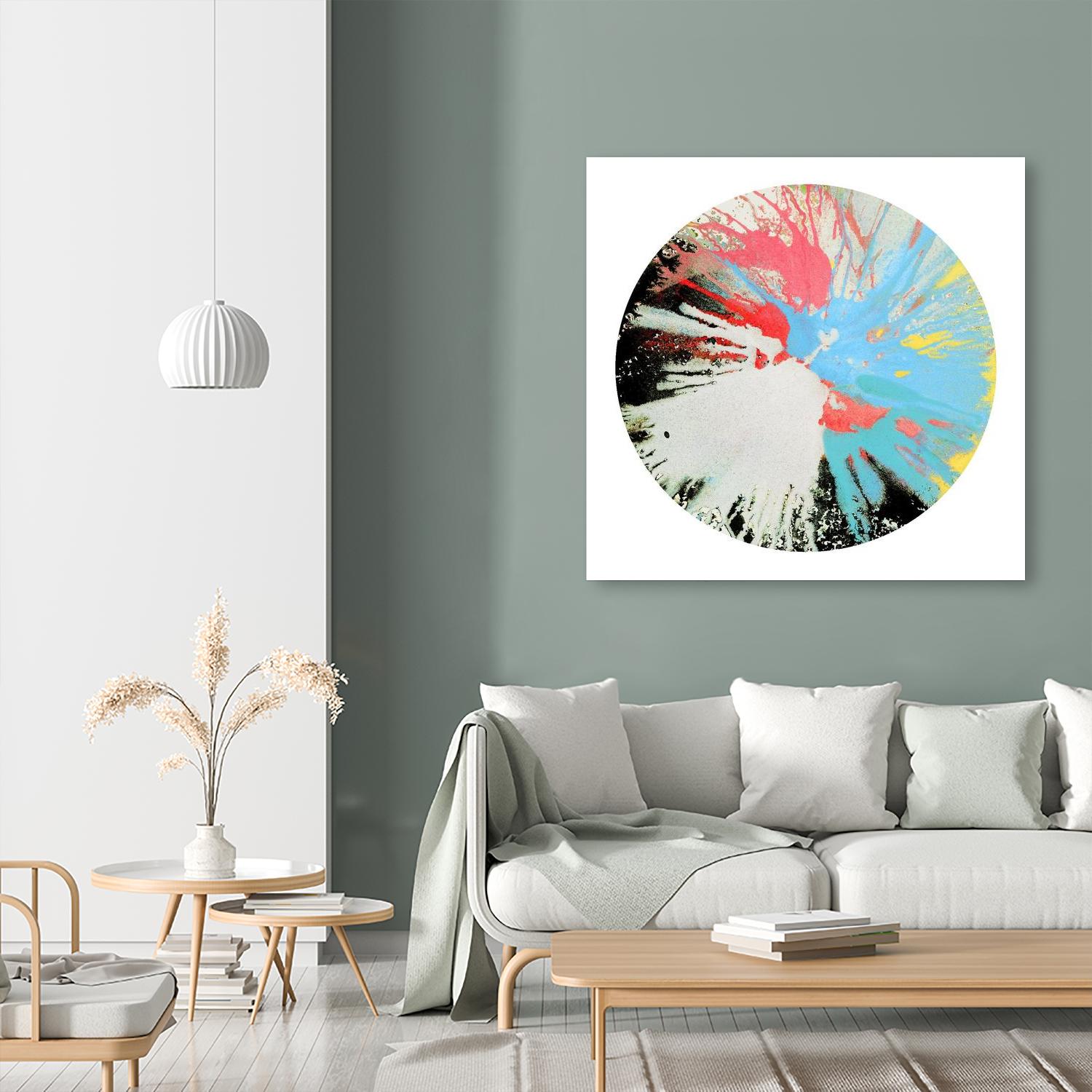 Spin Art 10 by Kyle Goderwis on GIANT ART - white abstract