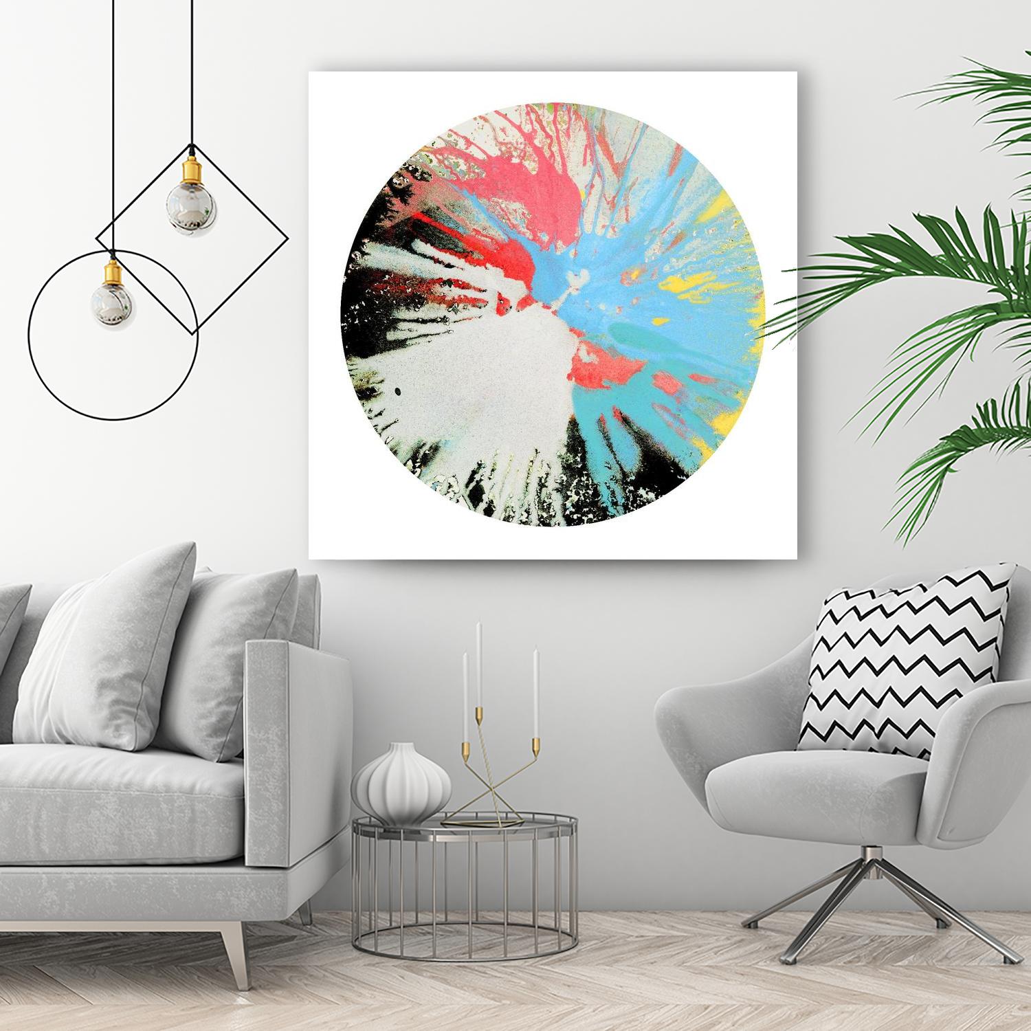 Spin Art 10 by Kyle Goderwis on GIANT ART - white abstract