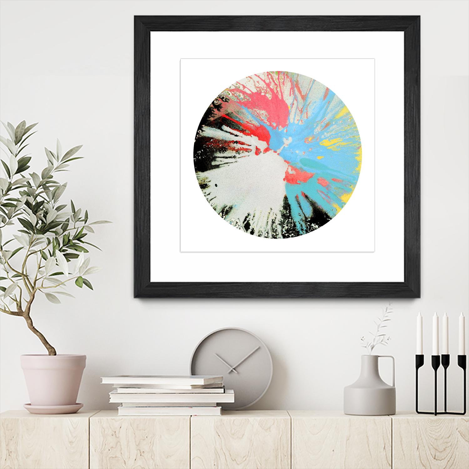 Spin Art 10 by Kyle Goderwis on GIANT ART - white abstract