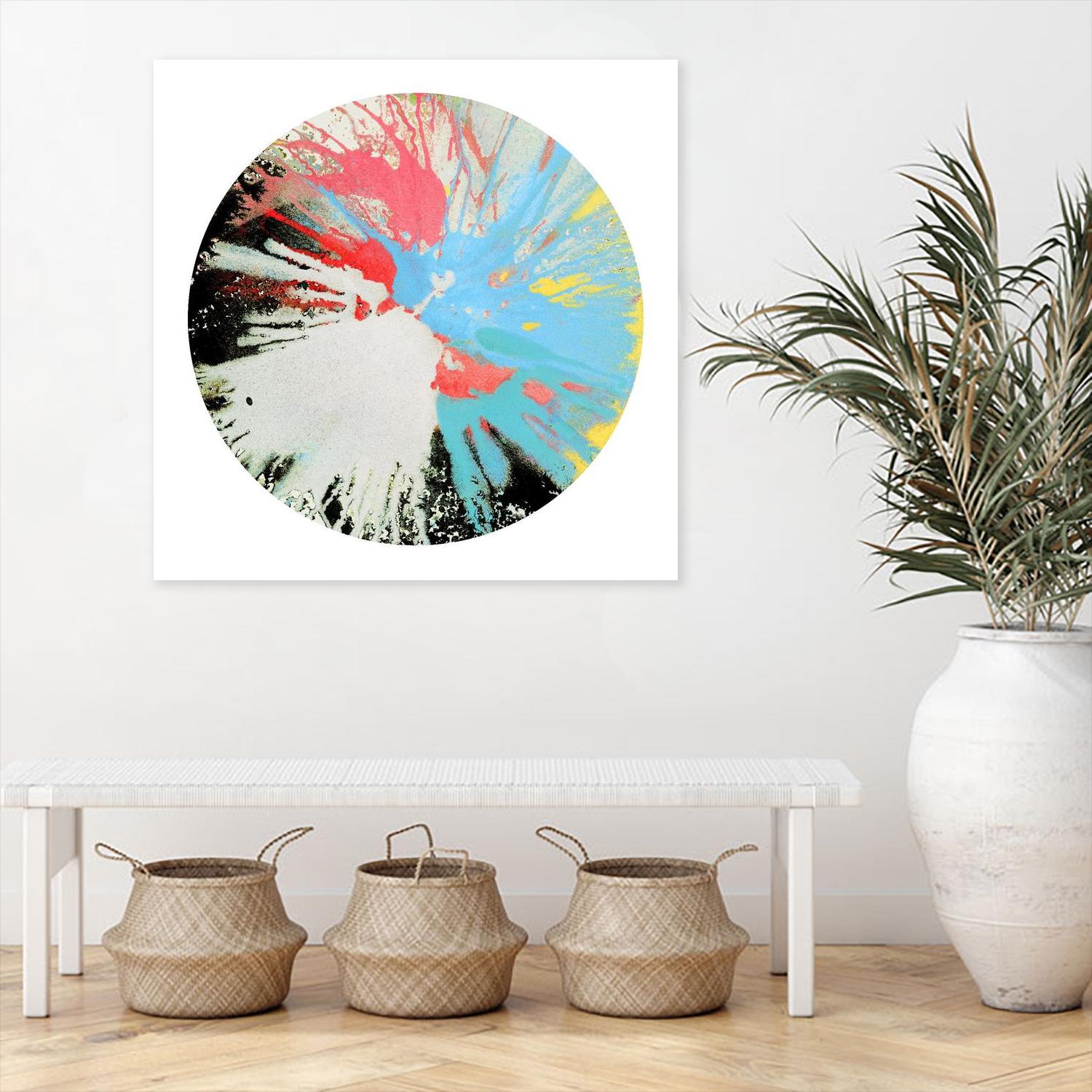 Spin Art 10 by Kyle Goderwis on GIANT ART - white abstract