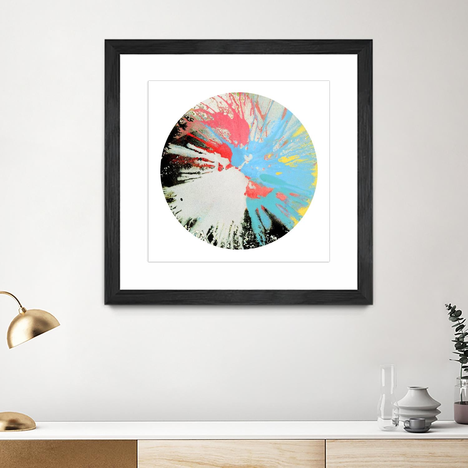 Spin Art 10 by Kyle Goderwis on GIANT ART - white abstract