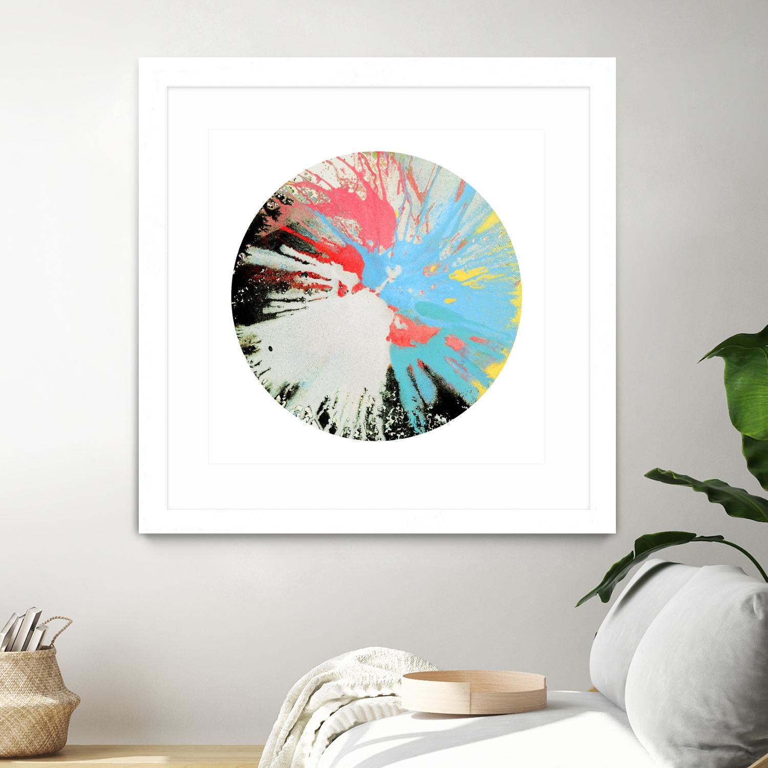 Spin Art 10 by Kyle Goderwis on GIANT ART - white abstract