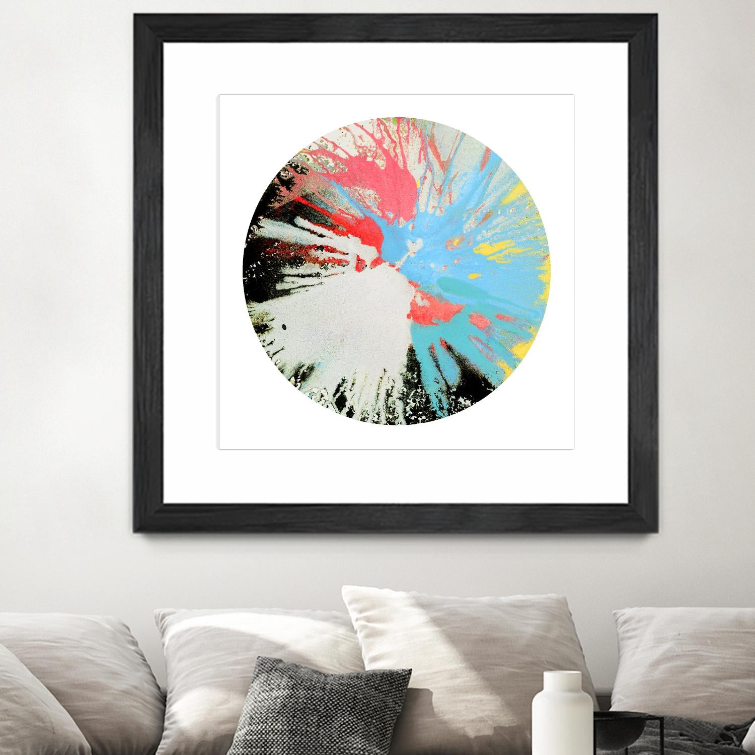 Spin Art 10 by Kyle Goderwis on GIANT ART - white abstract