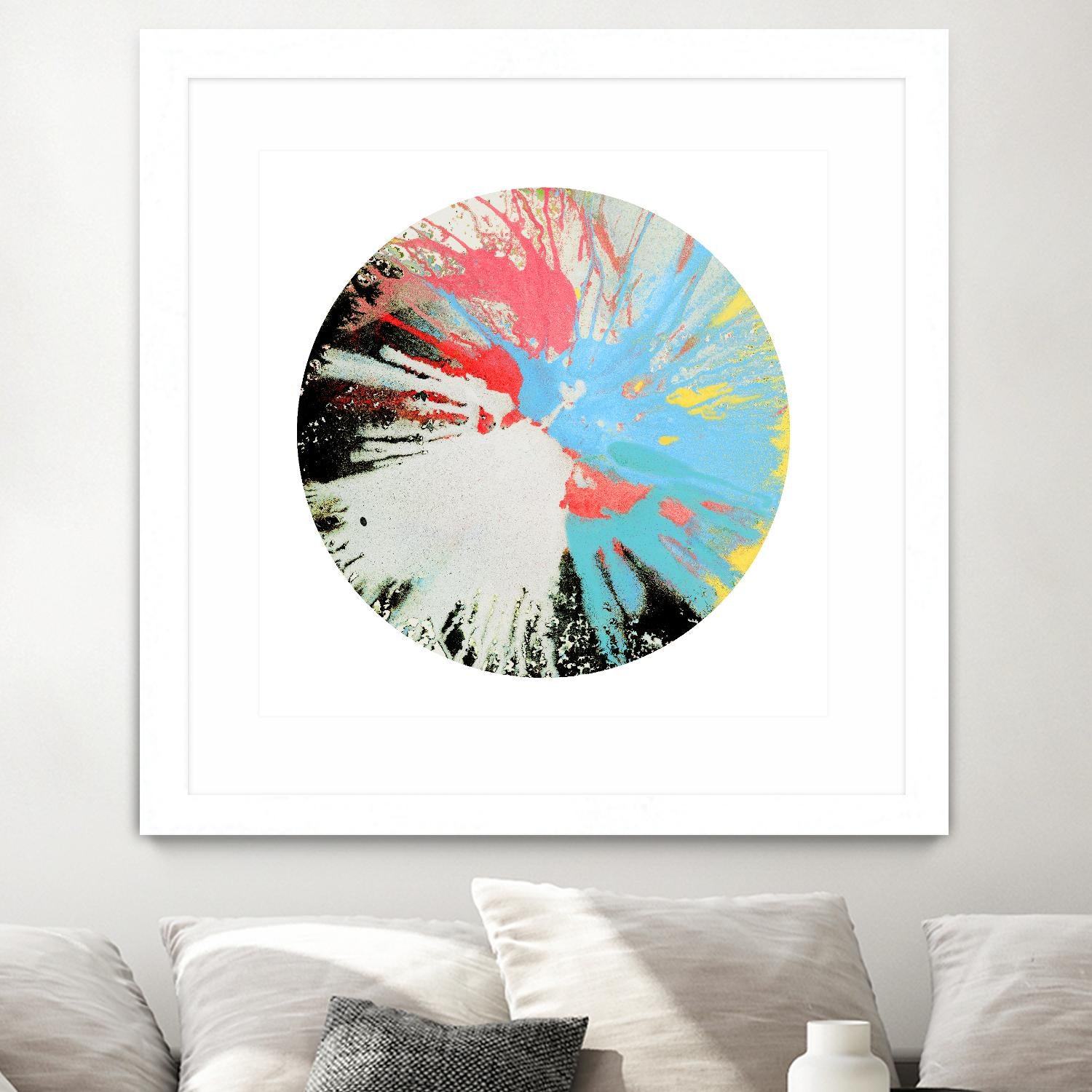 Spin Art 10 by Kyle Goderwis on GIANT ART - white abstract