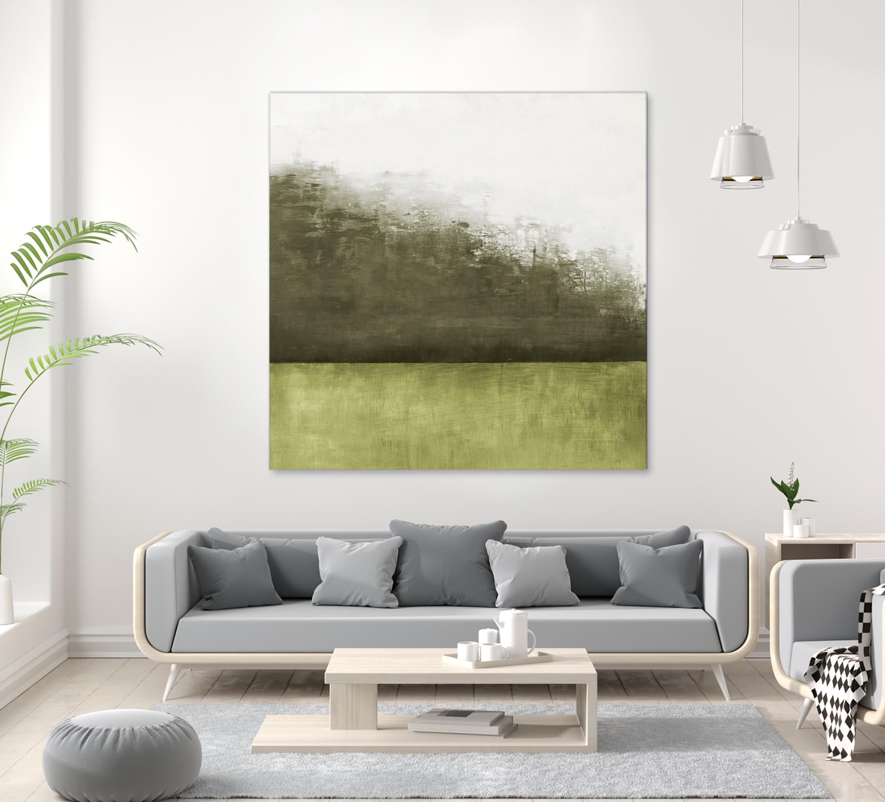 Of the Season C by Danna Harvey on GIANT ART - green landscape