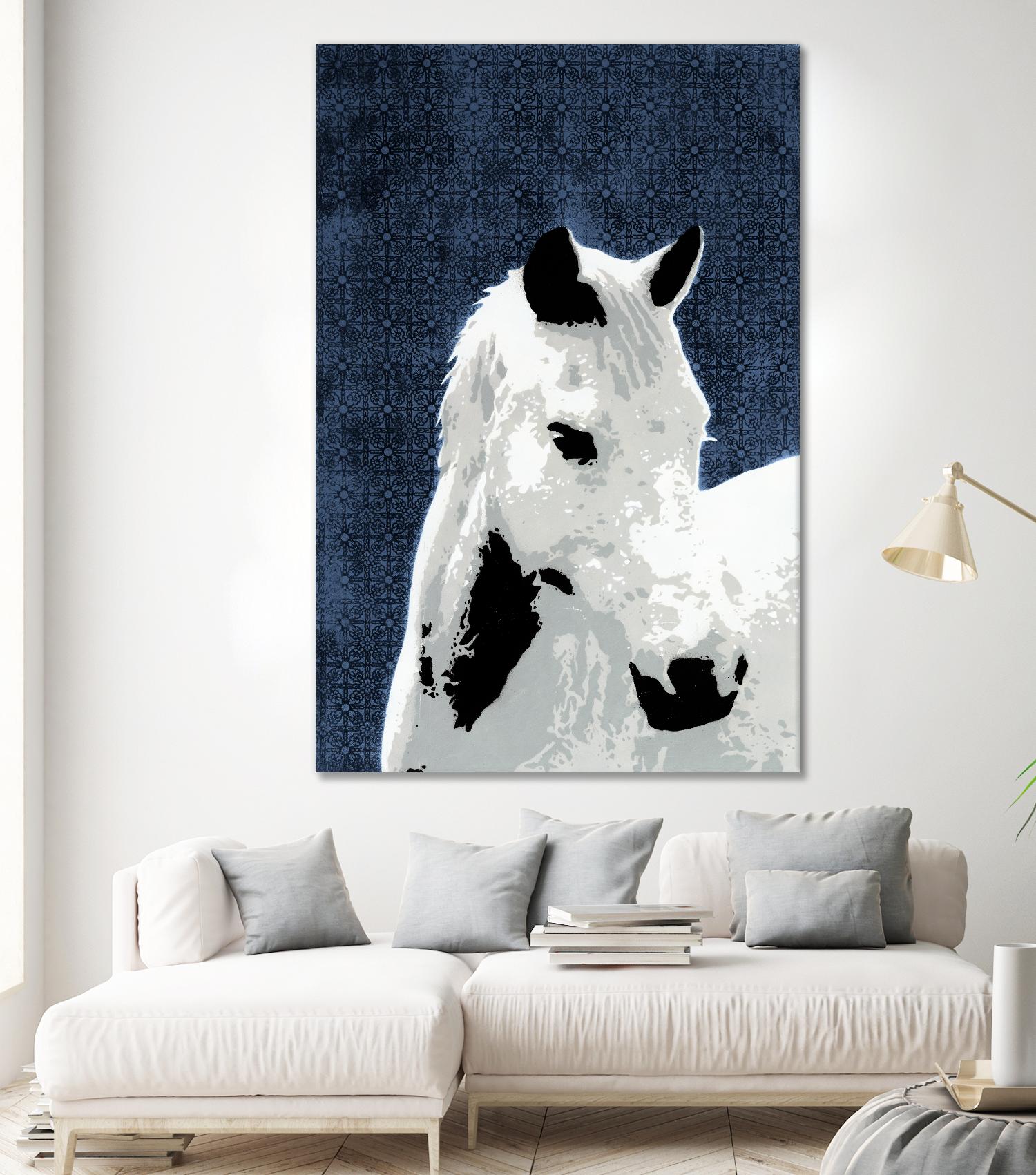 Horse by Urbansoule on GIANT ART - grey contemporary