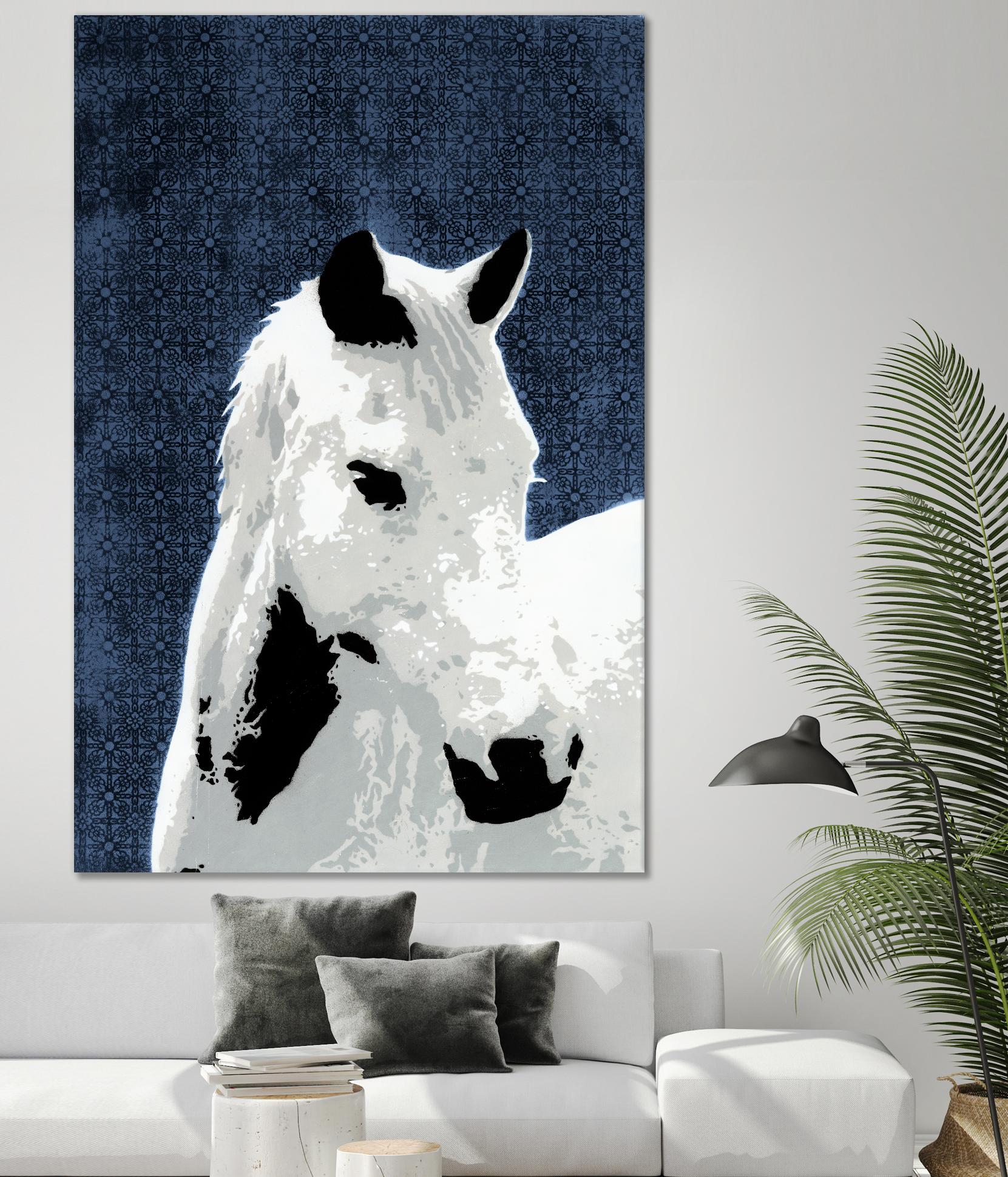 Horse by Urbansoule on GIANT ART - grey contemporary