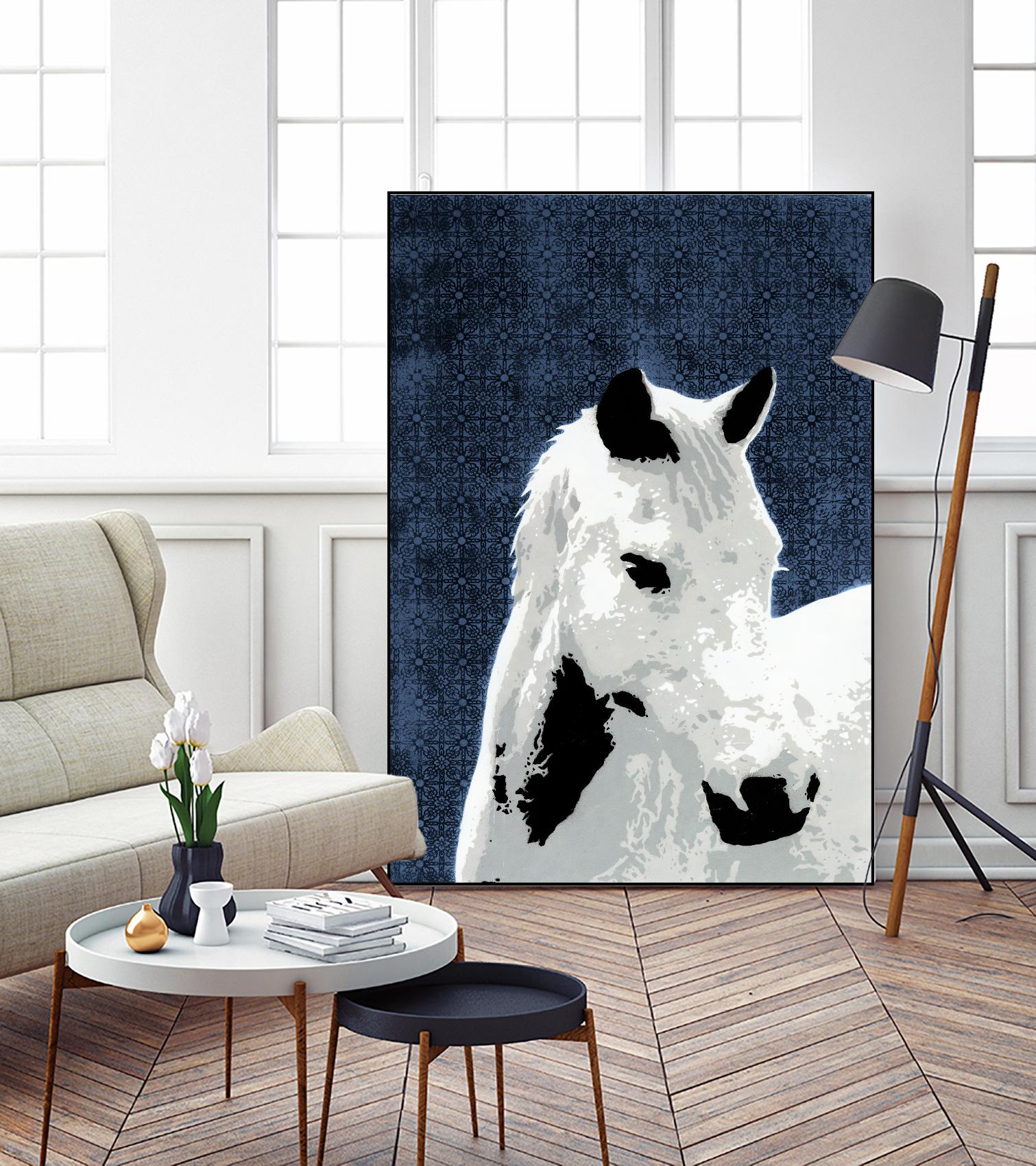 Horse by Urbansoule on GIANT ART - grey contemporary