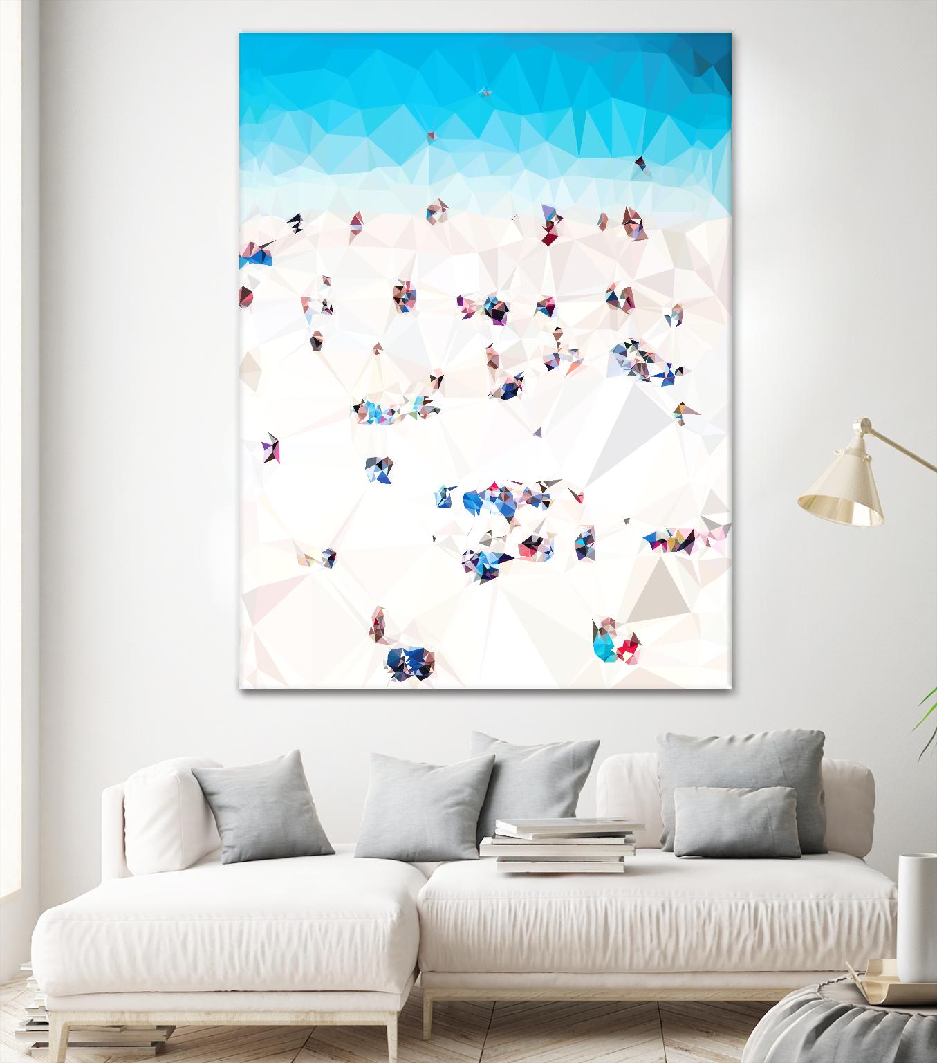 Beach Fragments A by THE Studio on GIANT ART - beige contemporary