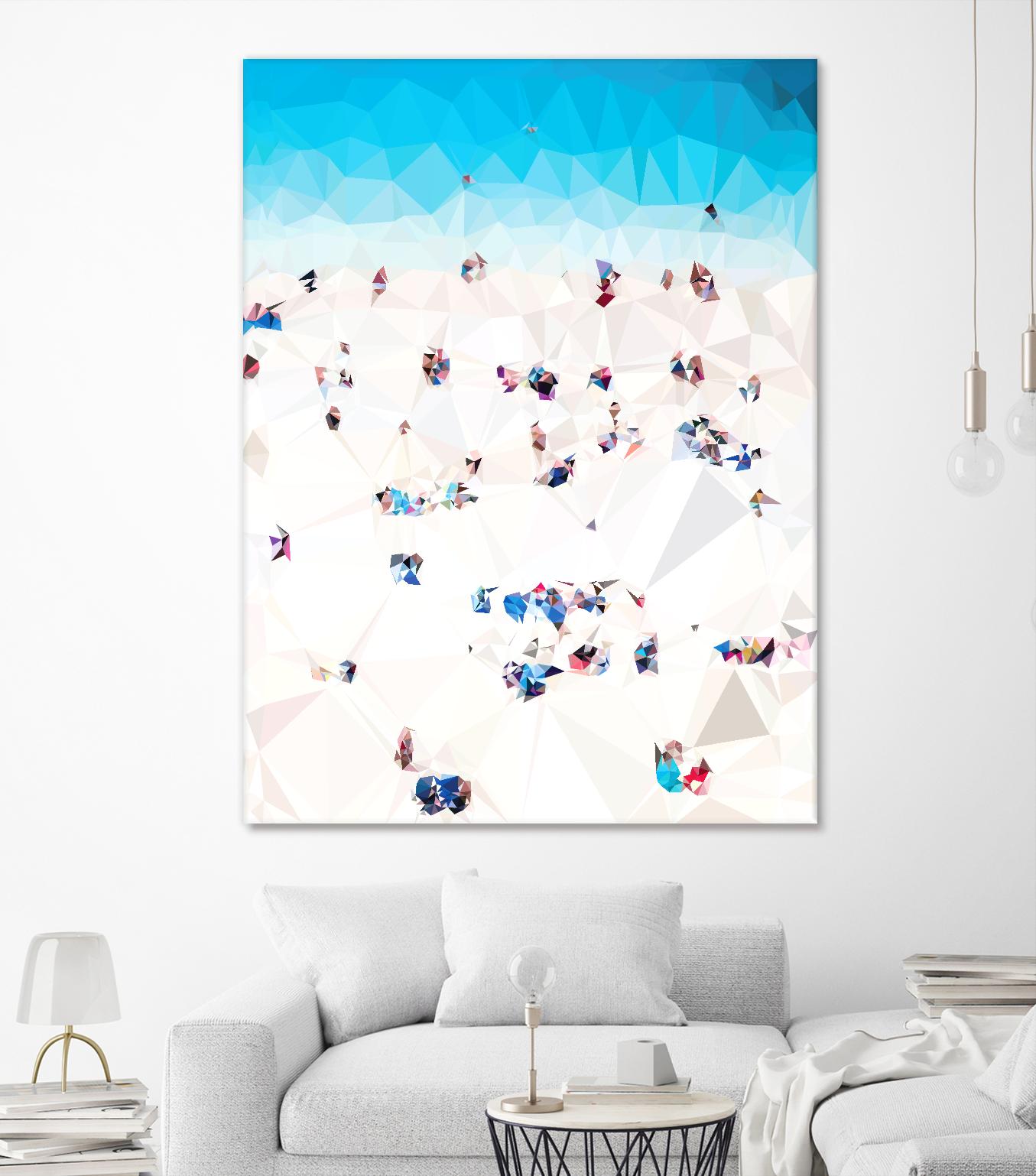 Beach Fragments A by THE Studio on GIANT ART - beige contemporary