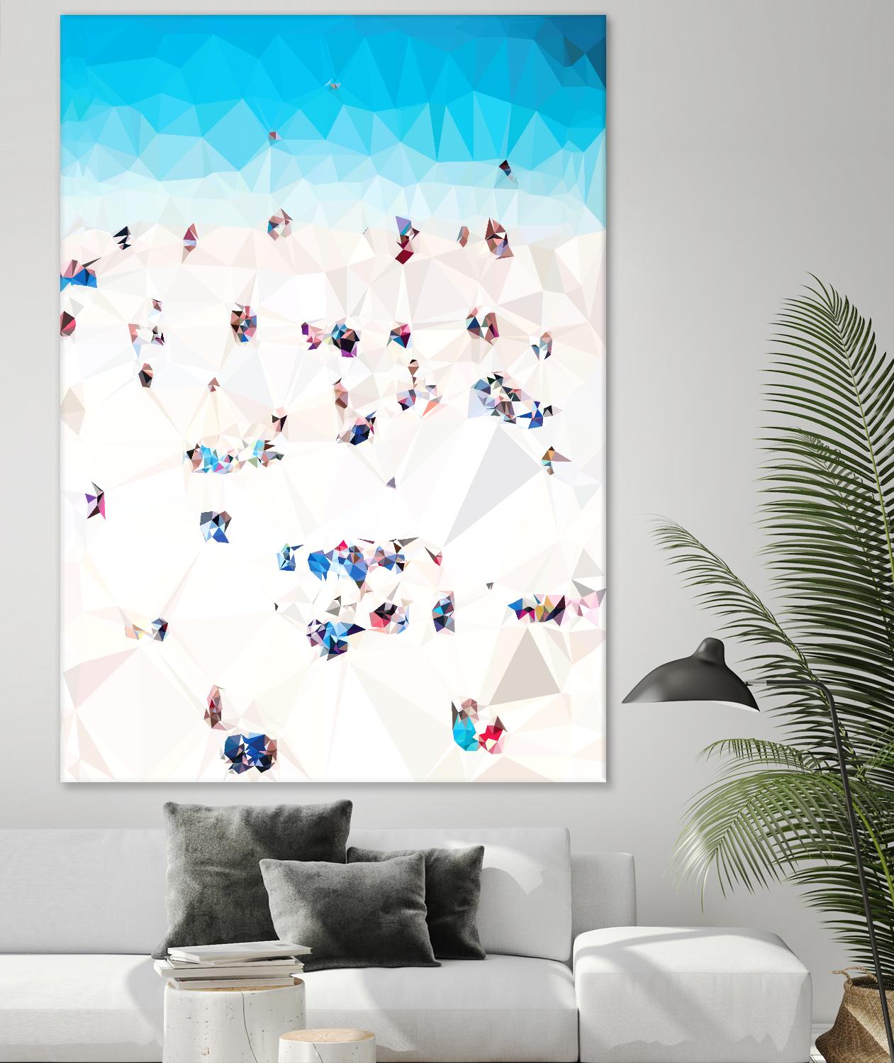 Beach Fragments A by THE Studio on GIANT ART - beige contemporary