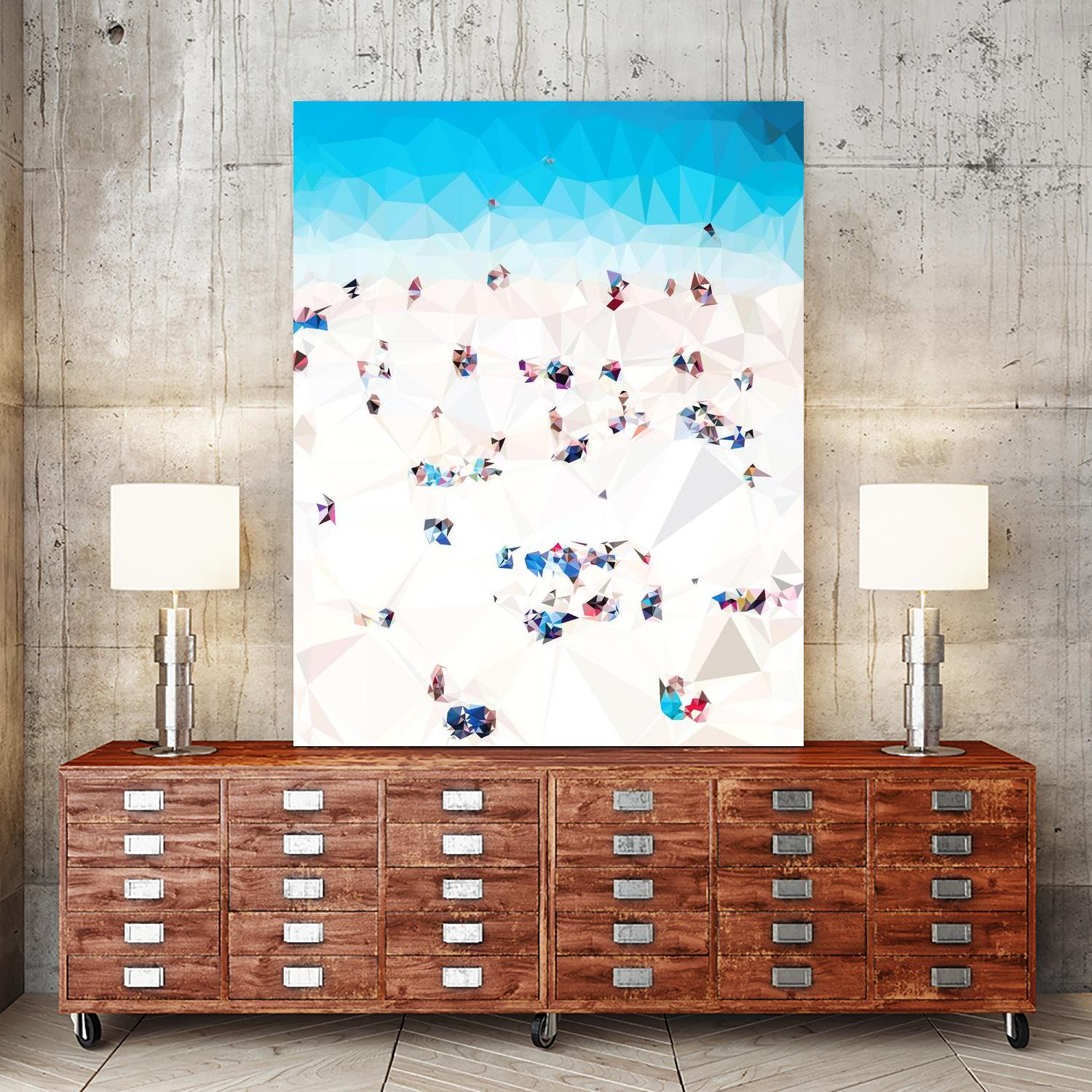 Beach Fragments A by THE Studio on GIANT ART - beige costal beach