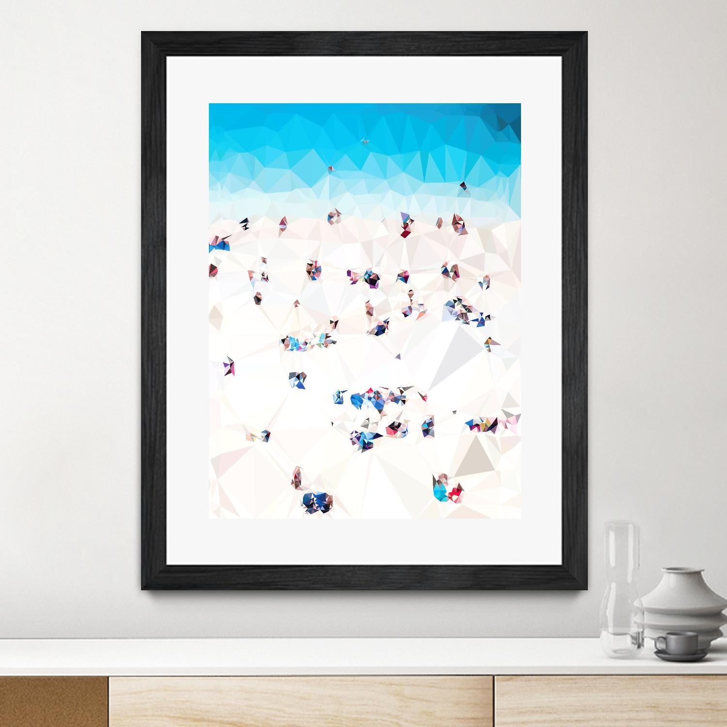 Beach Fragments A by THE Studio on GIANT ART - beige costal beach