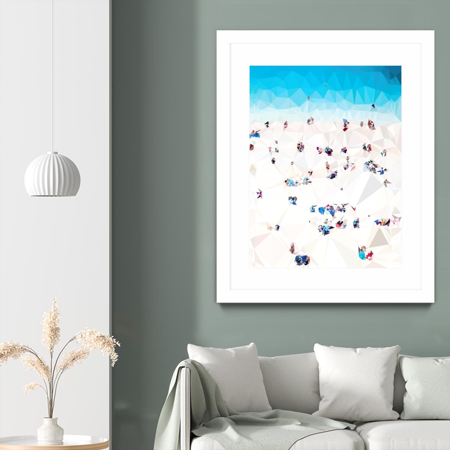 Beach Fragments A by THE Studio on GIANT ART - beige costal beach