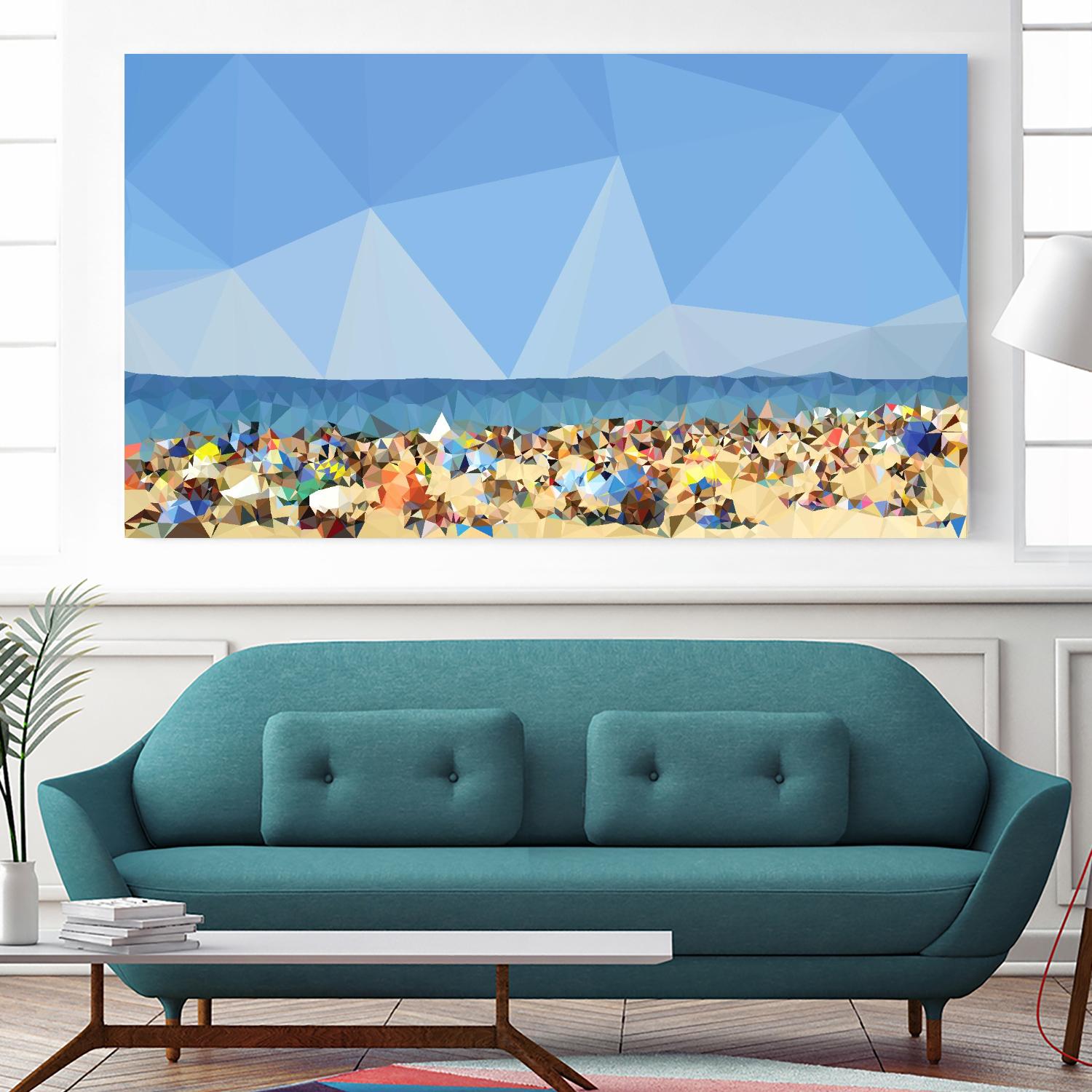 Beach Fragments C by THE Studio on GIANT ART - brown nautical