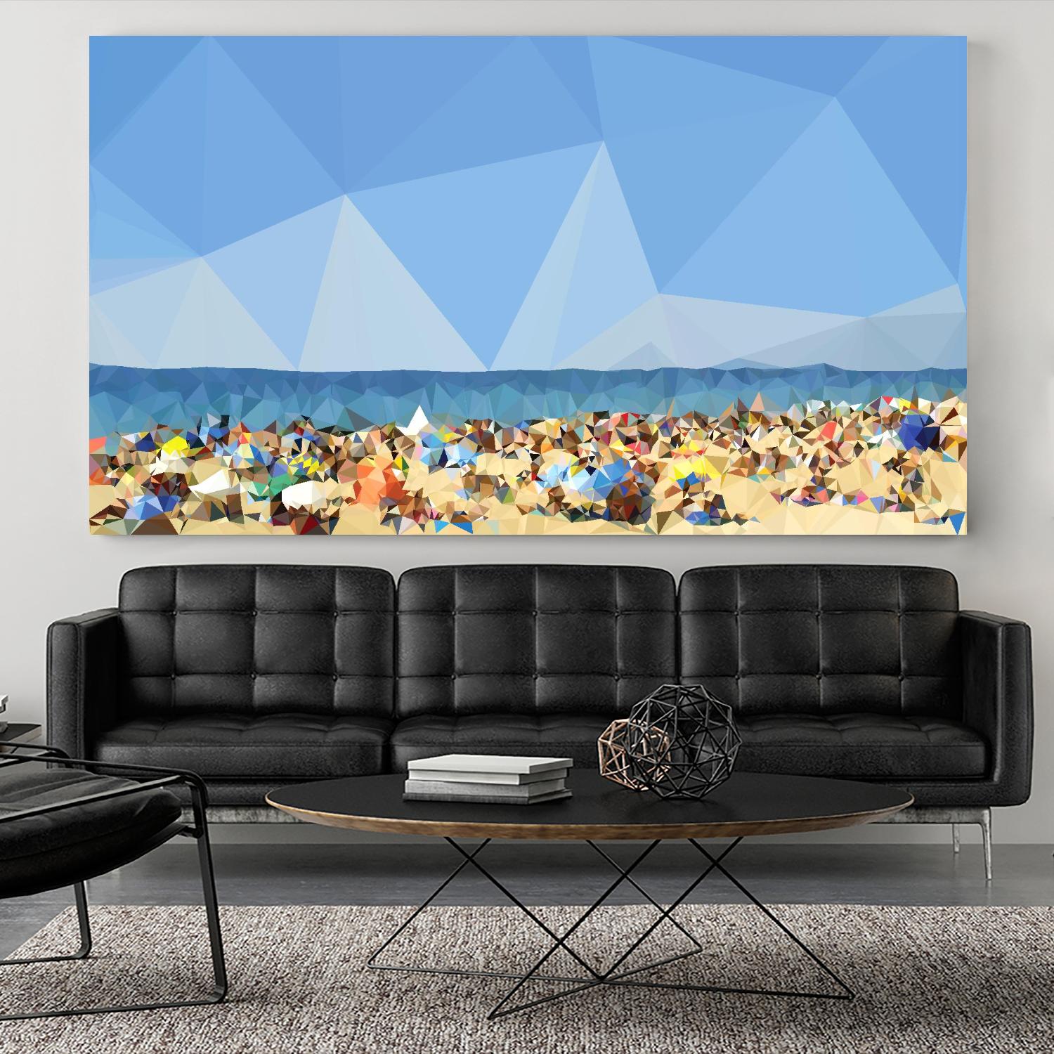 Beach Fragments C by THE Studio on GIANT ART - brown nautical