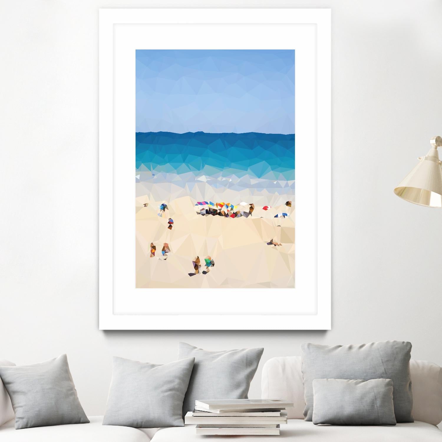 Beach Fragments E by THE Studio on GIANT ART - beige costal beach