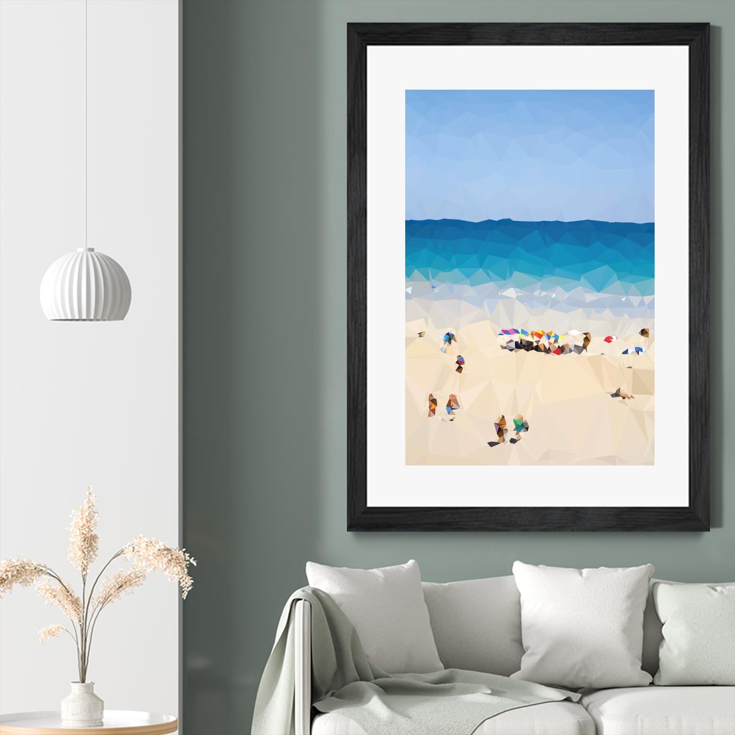 Beach Fragments E by THE Studio on GIANT ART - beige costal beach