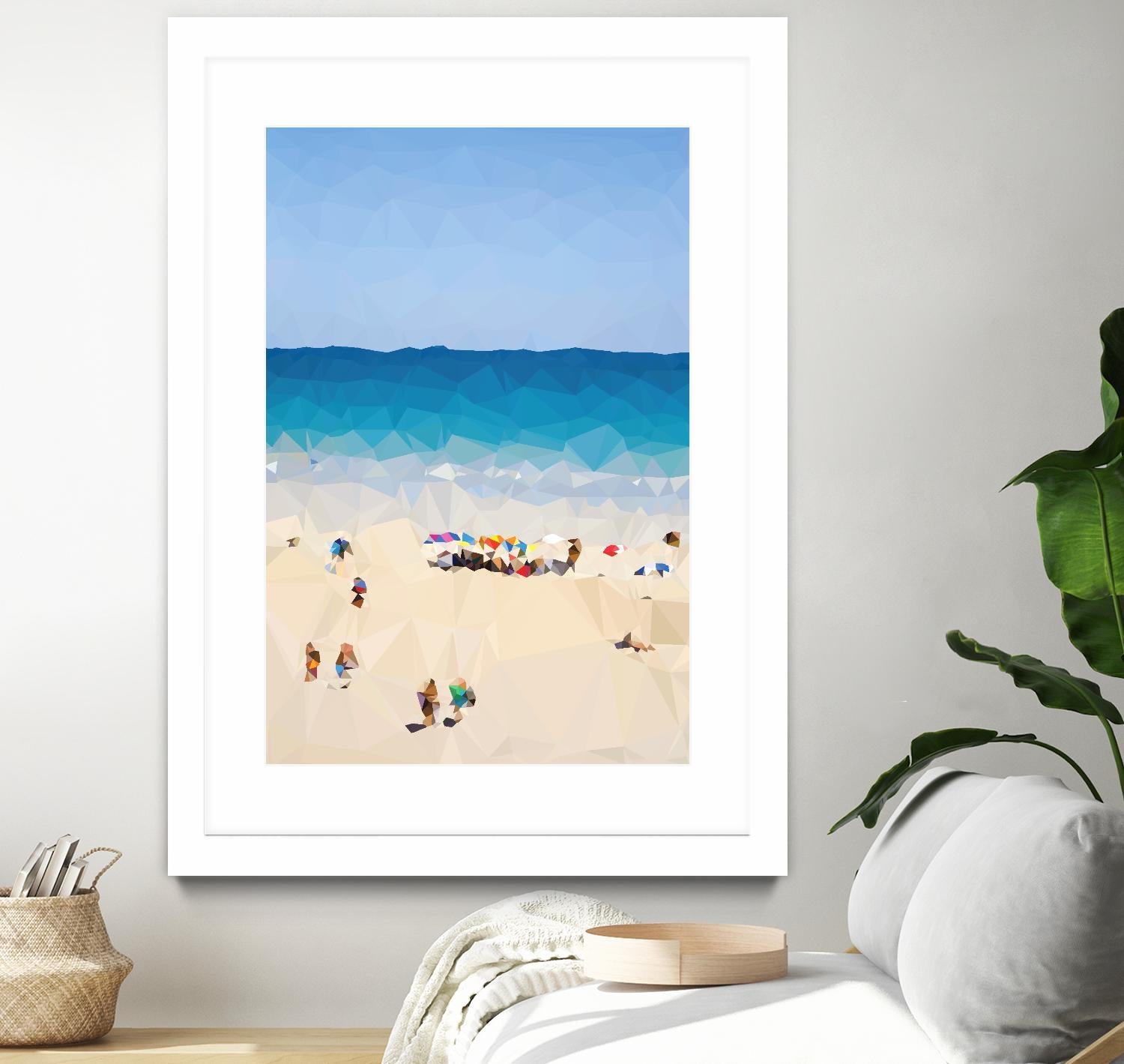 Beach Fragments E by THE Studio on GIANT ART - beige costal beach