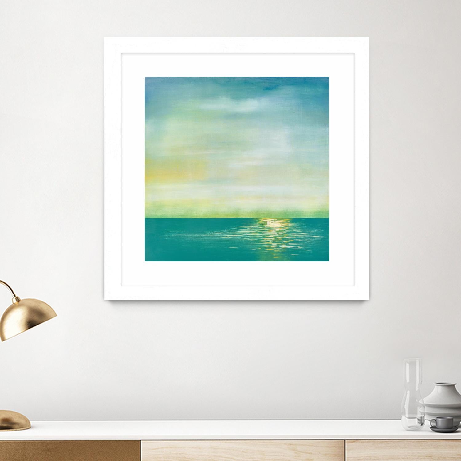 Tranquil 1 by Horton, Adam Horton on GIANT ART - blue landscapes transitional