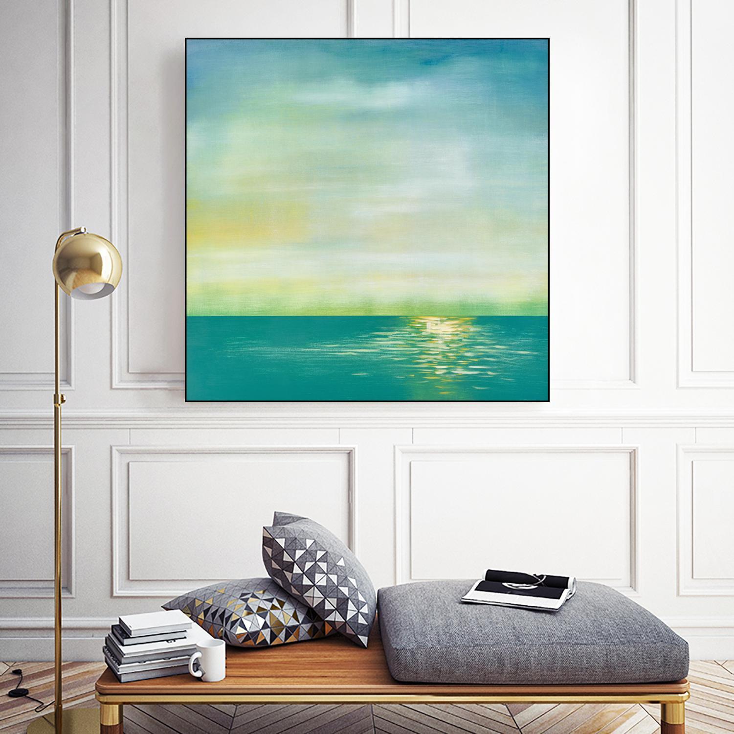 Tranquil 1 by Horton, Adam Horton on GIANT ART - blue landscapes transitional