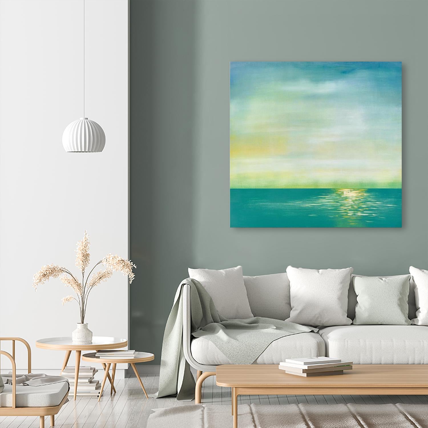 Tranquil 1 by Horton, Adam Horton on GIANT ART - blue landscapes transitional