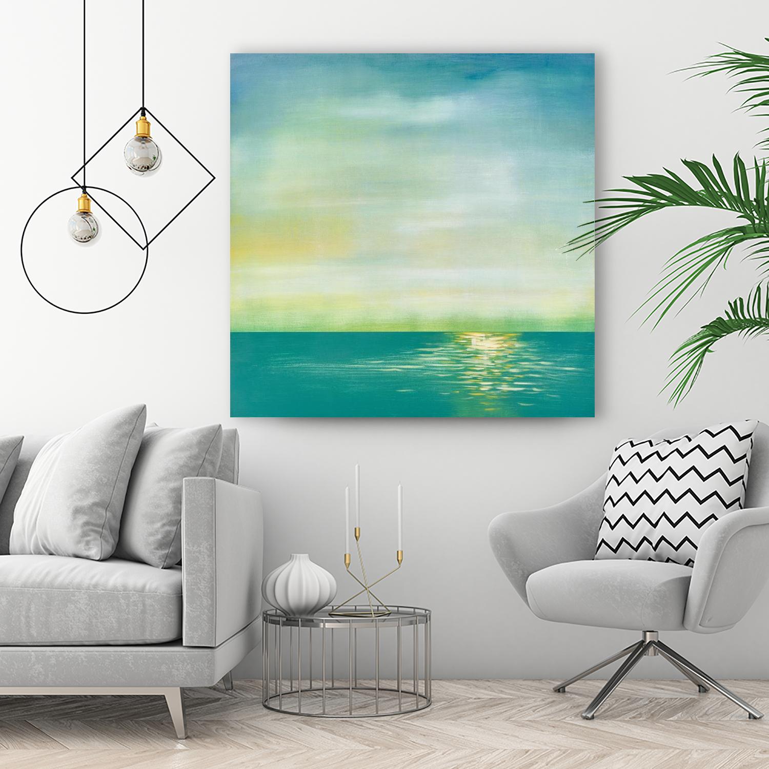 Tranquil 1 by Horton, Adam Horton on GIANT ART - blue landscapes transitional