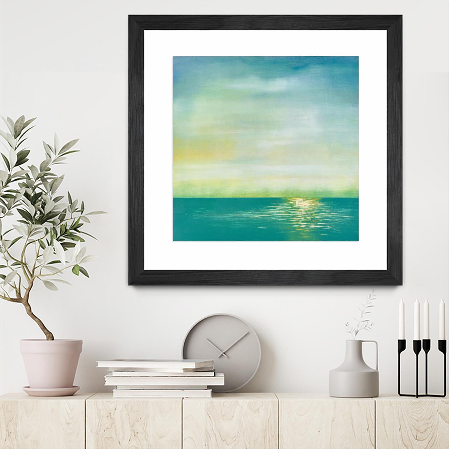 Tranquil 1 by Horton, Adam Horton on GIANT ART - blue landscapes transitional