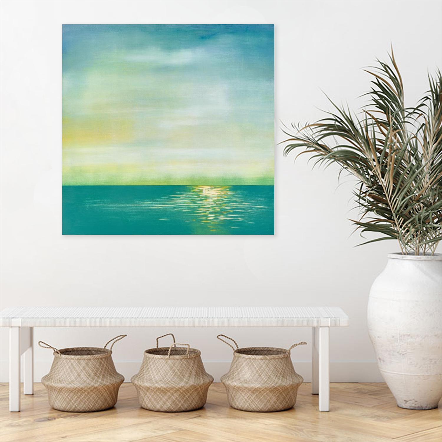 Tranquil 1 by Horton, Adam Horton on GIANT ART - blue landscapes transitional