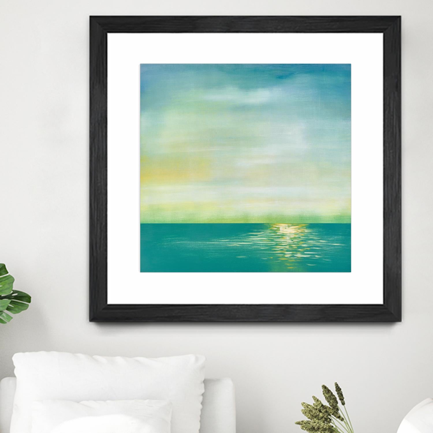 Tranquil 1 by Horton, Adam Horton on GIANT ART - blue landscapes transitional