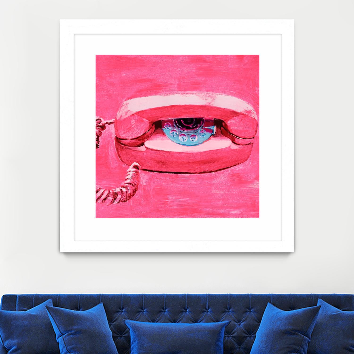 Hello 1 by PC Ngo on GIANT ART - blue contemporary