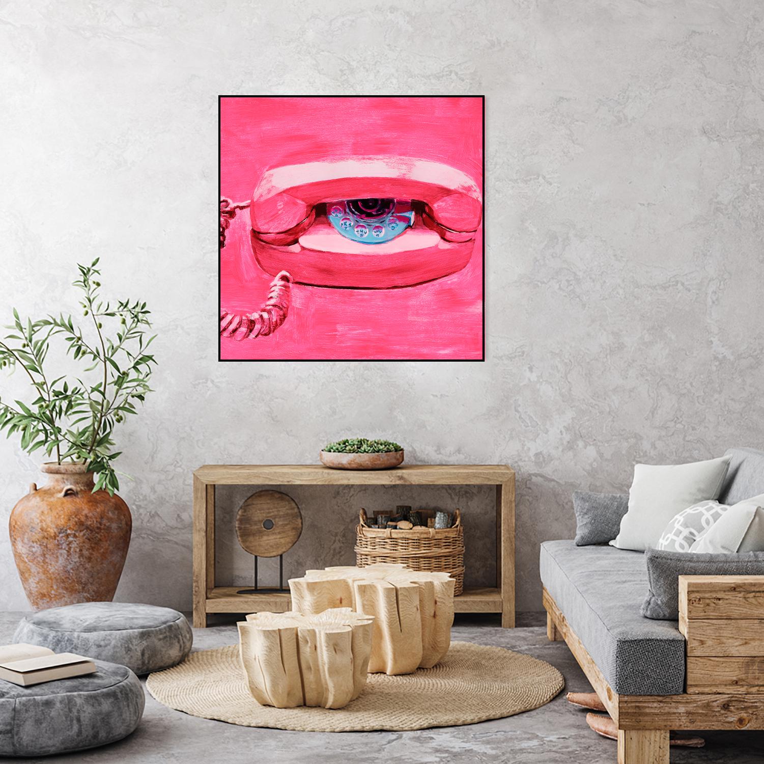 Hello 1 by PC Ngo on GIANT ART - blue contemporary