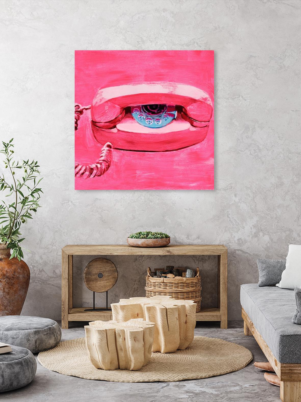 Hello 1 by PC Ngo on GIANT ART - pink still life phone