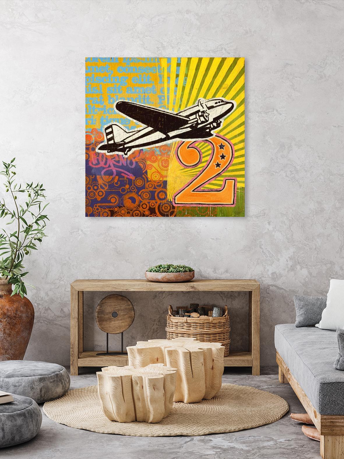 Plane 2 by Johnny Taylor on GIANT ART - black vintage plane