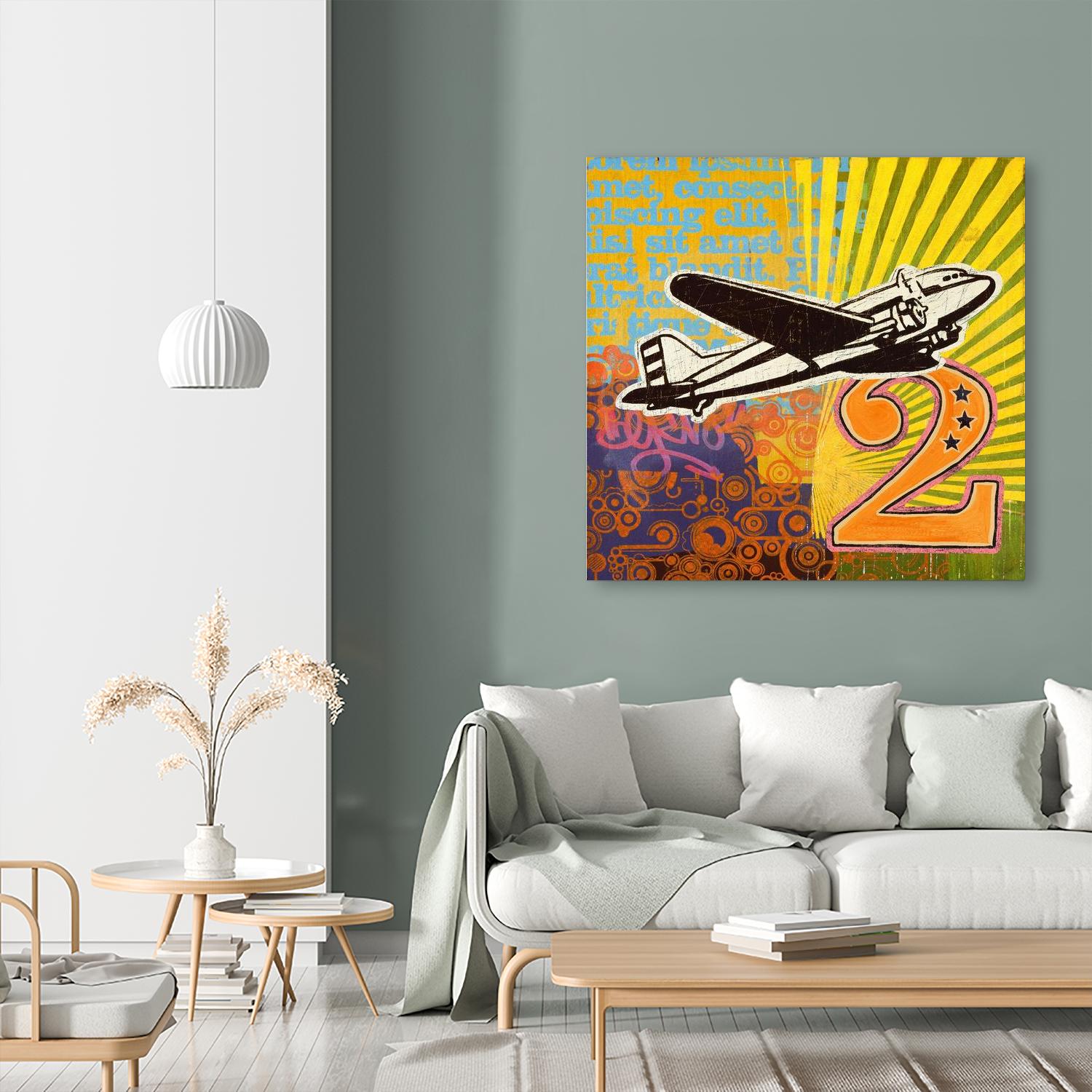 Plane 2 by Johnny Taylor on GIANT ART - black vintage plane