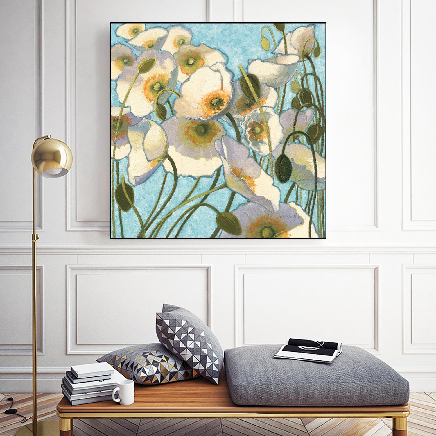 Chantilly by Shirley Novak on GIANT ART - yellow floral