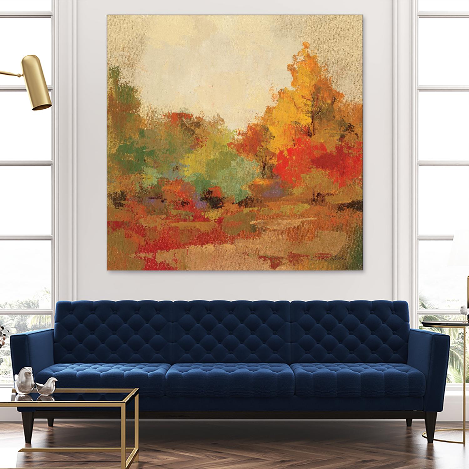 Fall Forest II by Silvia Vassileva on GIANT ART - yellow landscape