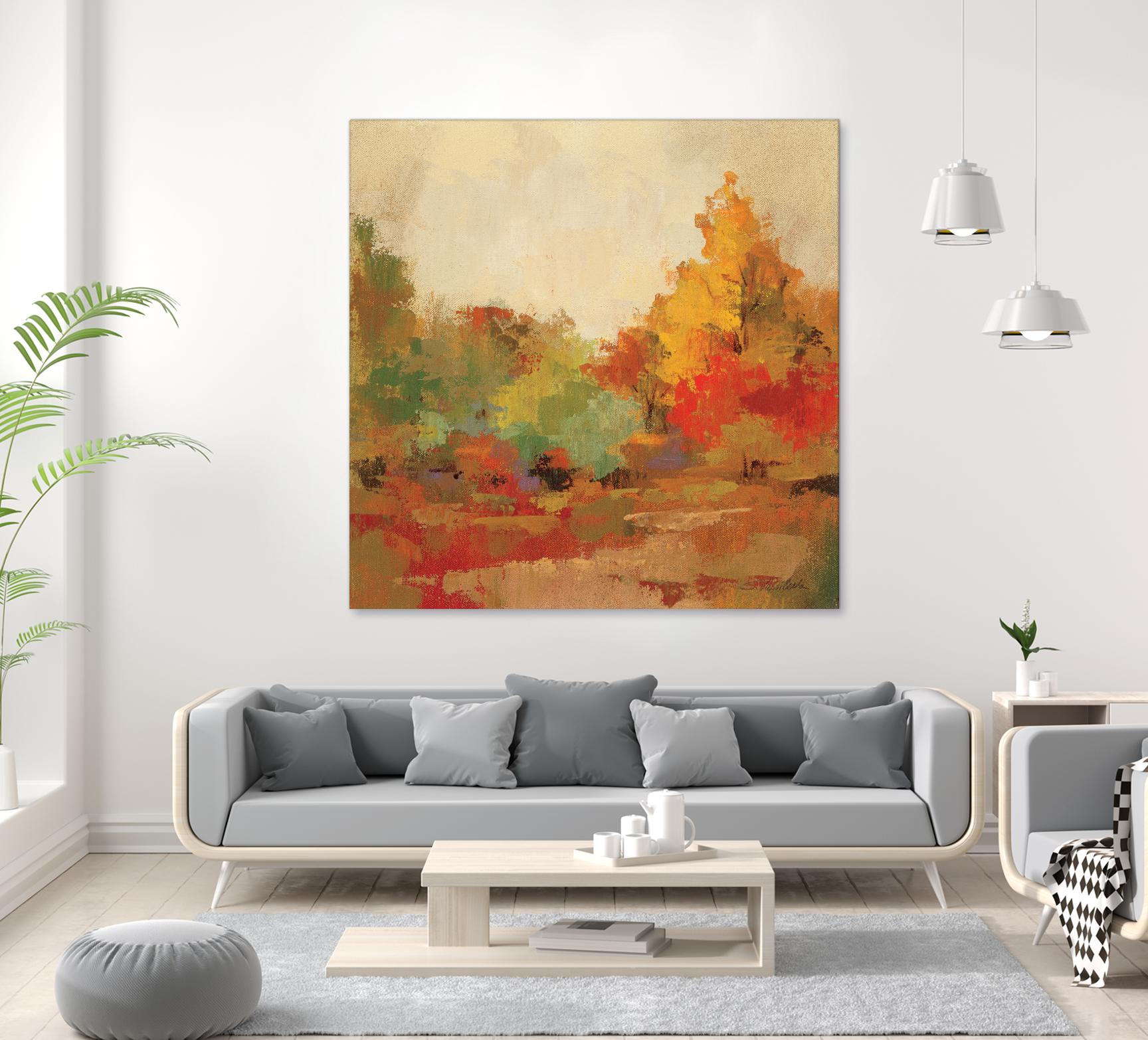 Fall Forest II by Silvia Vassileva on GIANT ART - yellow landscape