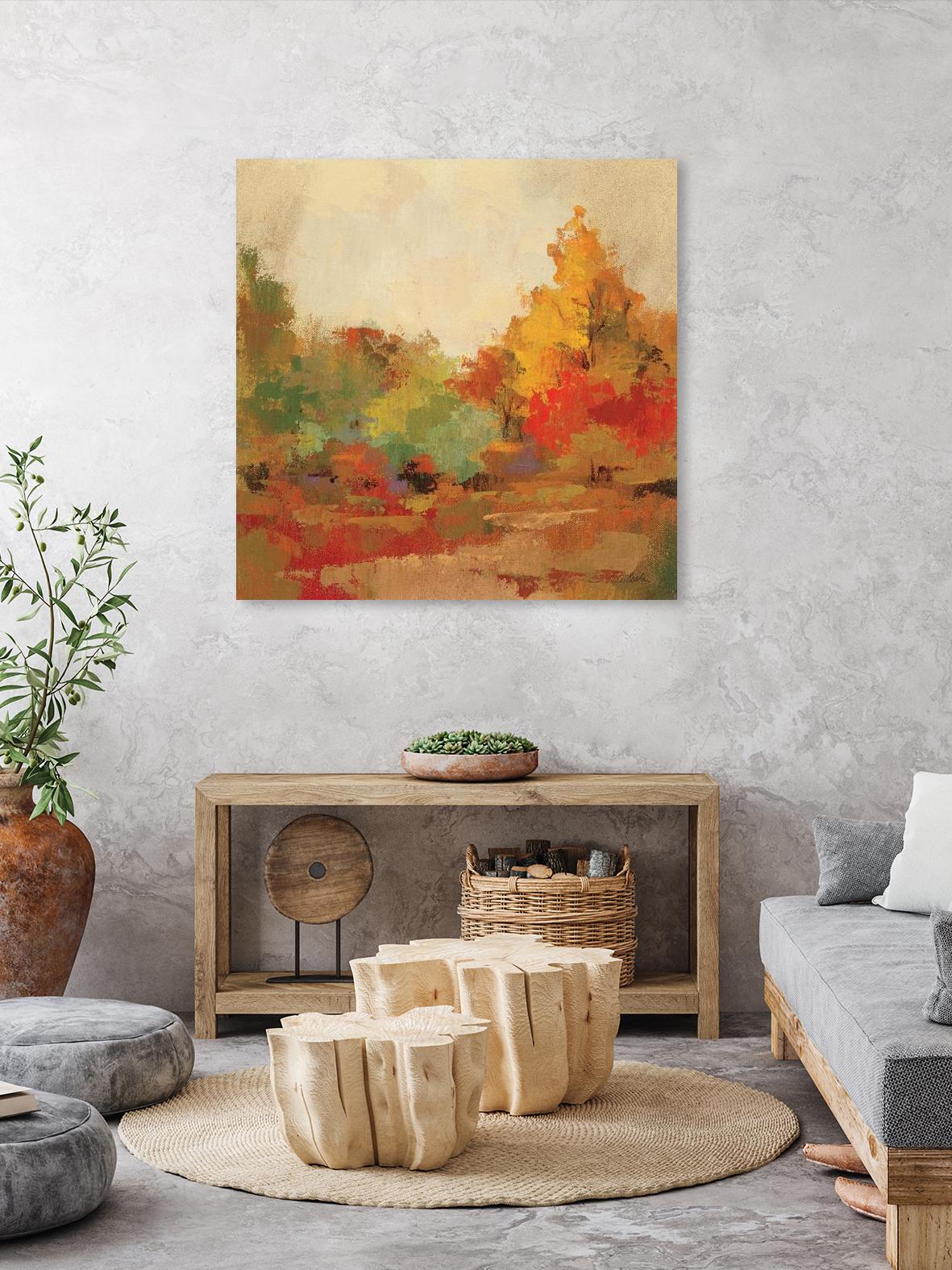 Fall Forest II by Silvia Vassileva on GIANT ART - yellow landscape