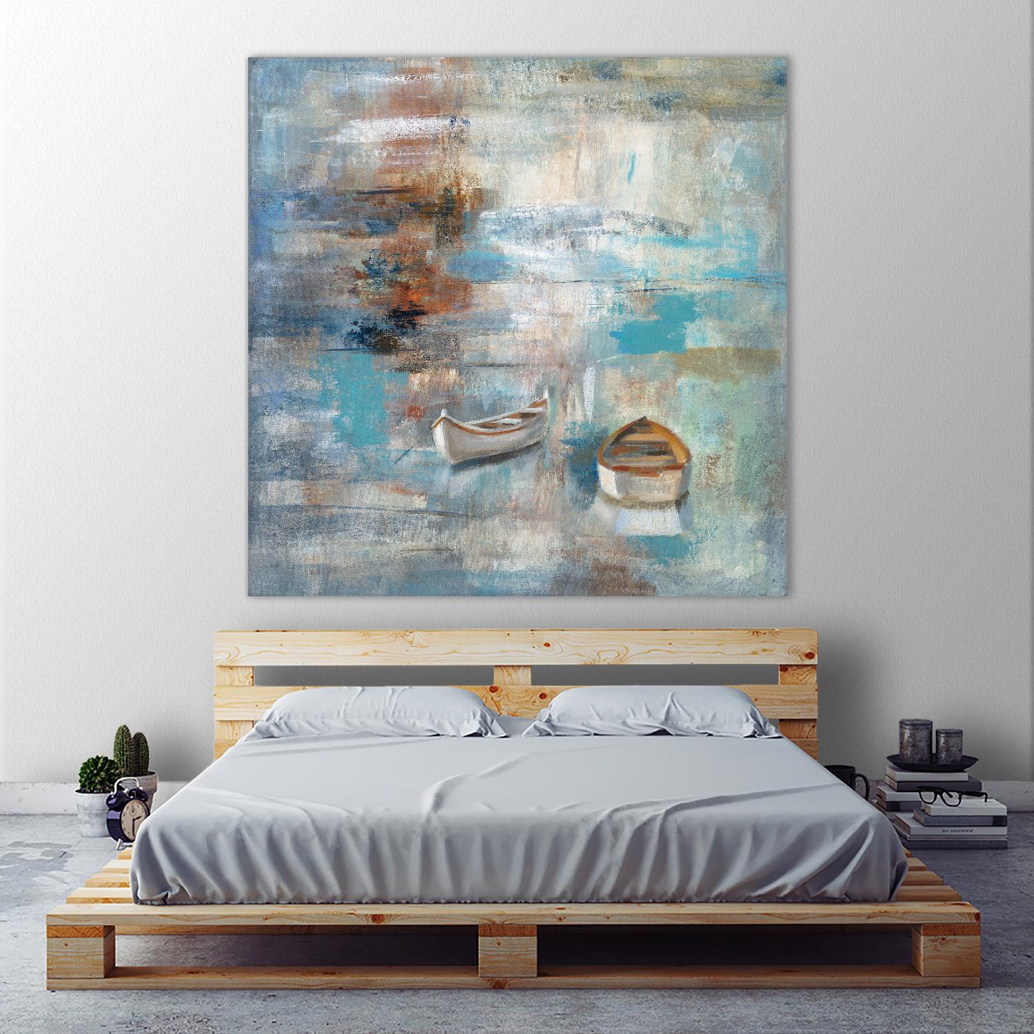 Calm sea by Silvia Vassileva on GIANT ART - brown sea scene