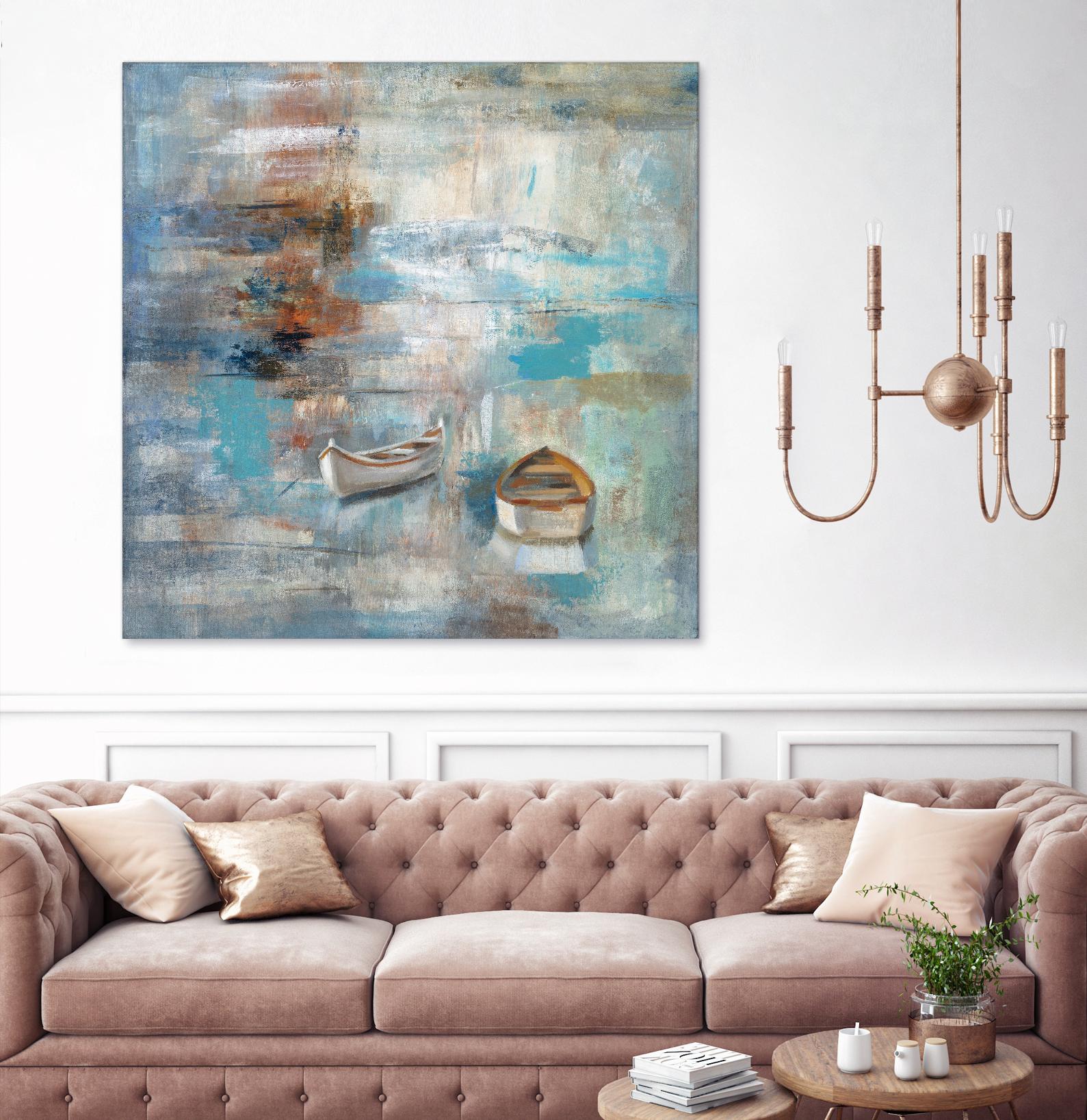 Calm sea by Silvia Vassileva on GIANT ART - brown sea scene