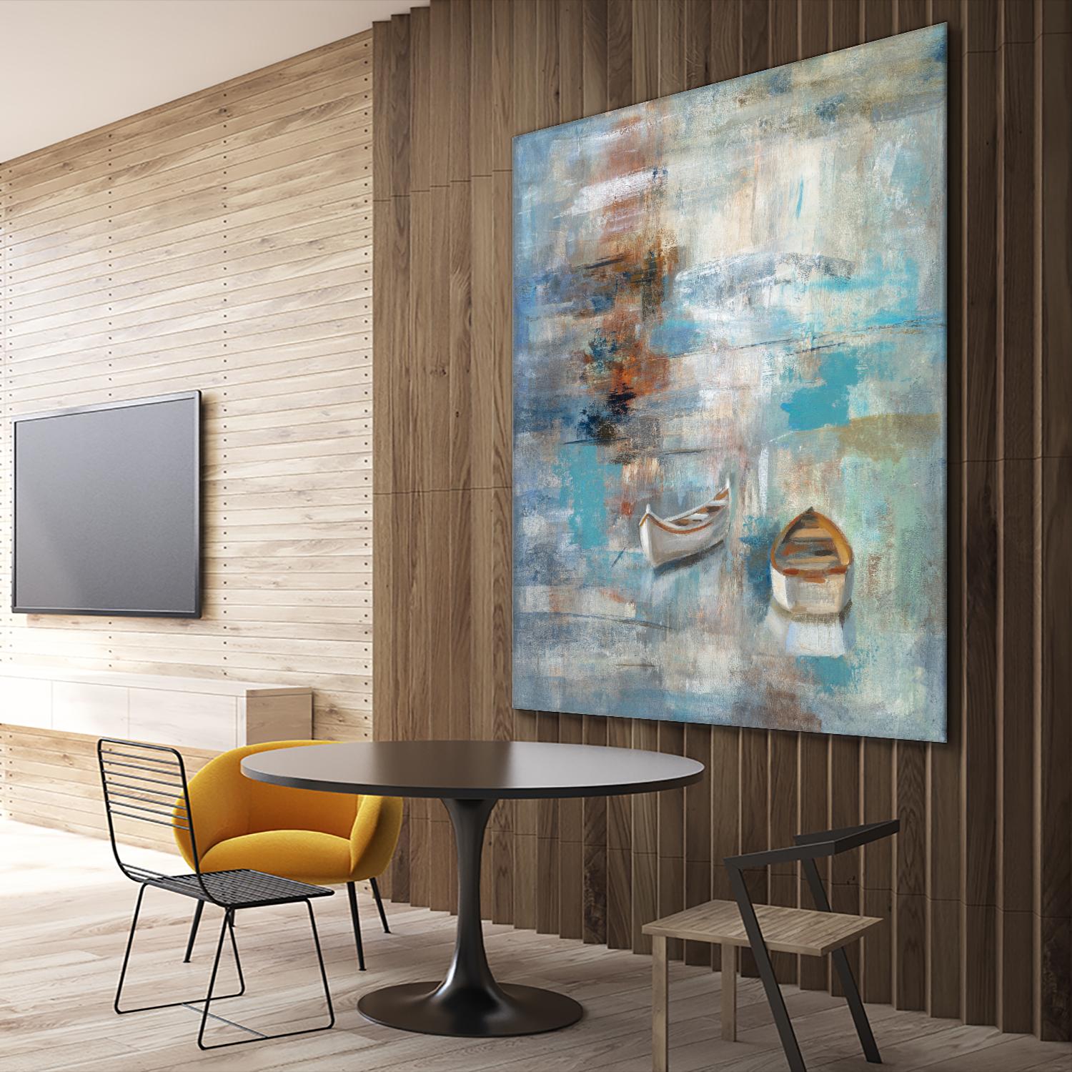 Calm sea by Silvia Vassileva on GIANT ART - brown sea scene