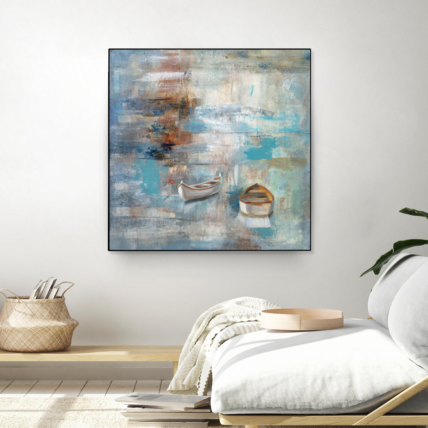 Calm sea by Silvia Vassileva on GIANT ART - brown sea scene