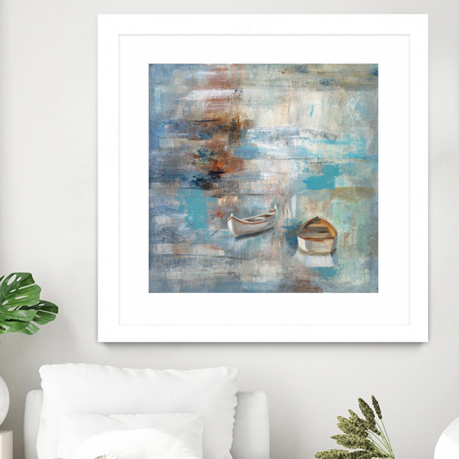 Calm sea by Silvia Vassileva on GIANT ART - brown sea scene