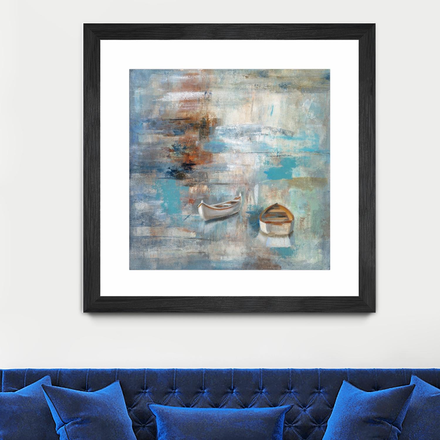Calm sea by Silvia Vassileva on GIANT ART - brown sea scene