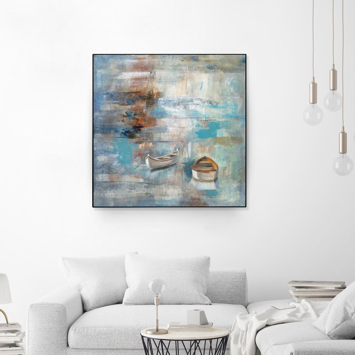 Calm sea by Silvia Vassileva on GIANT ART - brown sea scene