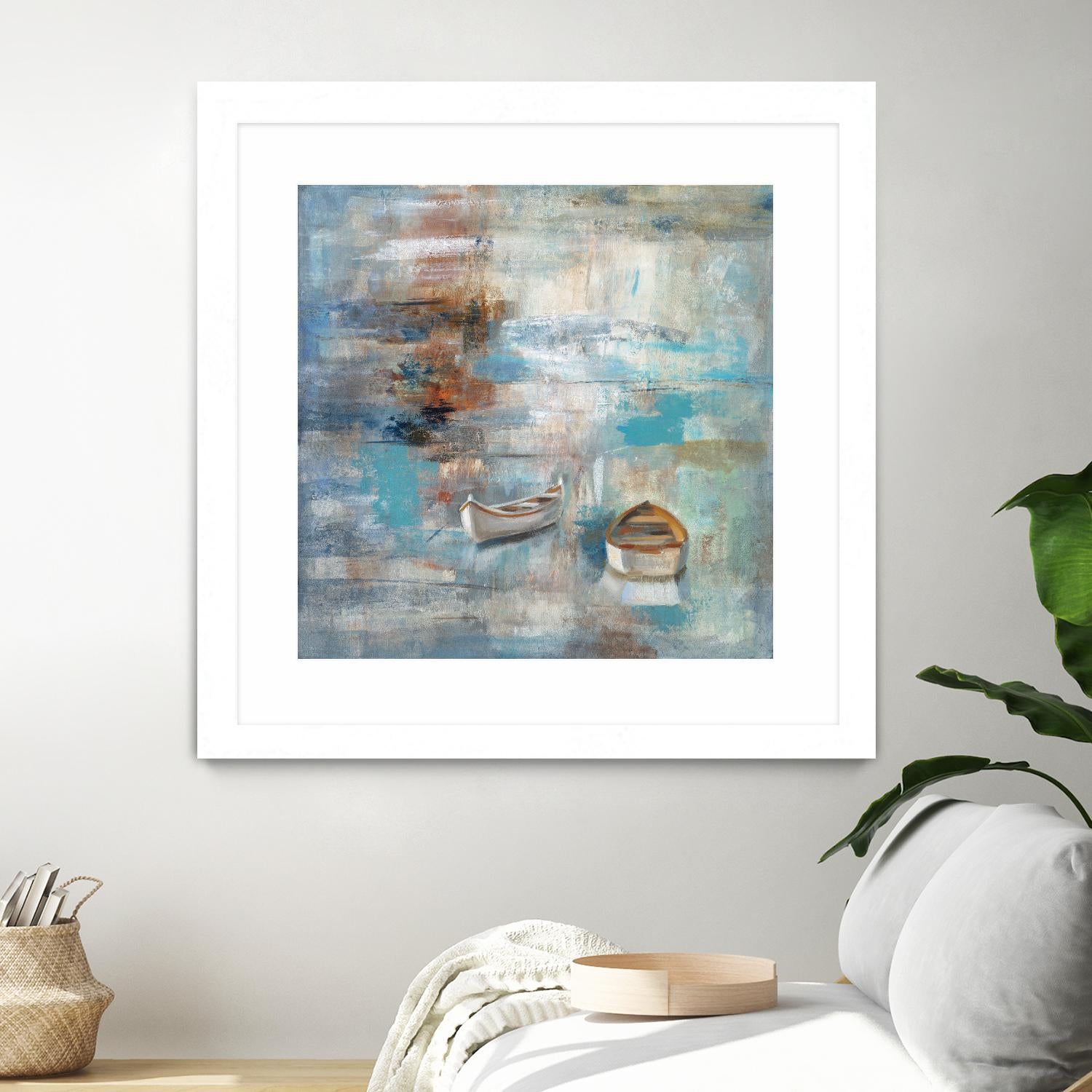 Calm sea by Silvia Vassileva on GIANT ART - brown sea scene